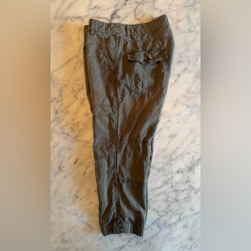 J. Crew Cotton Linen Cargo Crop Pants - Women’s Size 10 “City Fit” - Picture 3 of 12